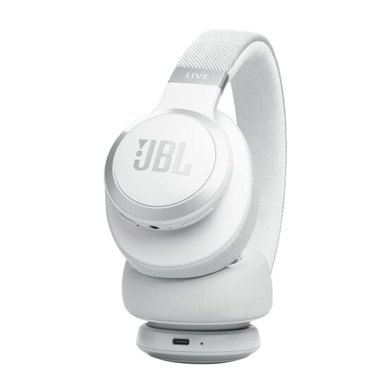JBL Live 770NC - White - Wireless Over-Ear Headphones with True Adaptive Noise Cancelling - Detailshot 2 JBL Live 770NC - White - Wireless Over-Ear Headphones with True Adaptive Noise Cancelling - Detailshot 2